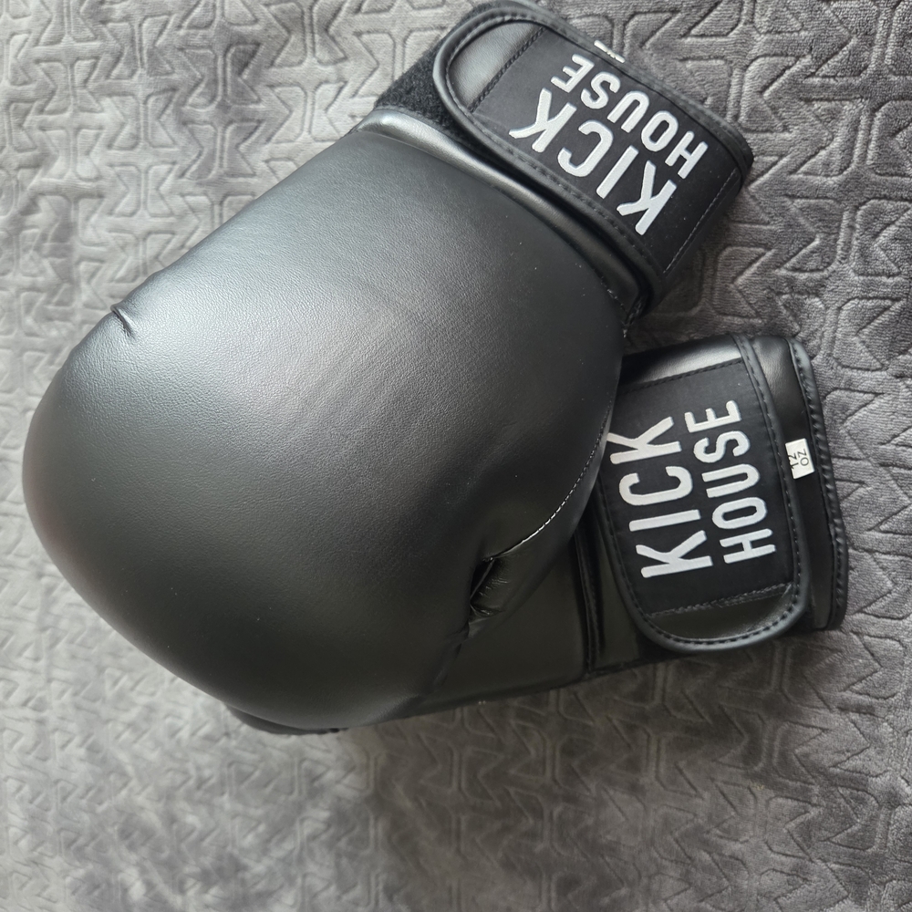Kick House Black Boxing Gloves